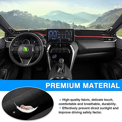 Autorder Dashboard Cover Mat for 2021 2022 2023 2024 Toyota Venza Accessories Dash Cover Flannel Dash Mat Sunshade Glare UV Rays Protector - size: 2021-2024 Toyota Venza