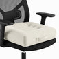 Car Booster Seat Cushion for Adults,Memory Foam Heightening Wedge Seat Pad,Elevated Chair Cushion to Improve Driving Vision(15.7×15.7×5.9inch,White)