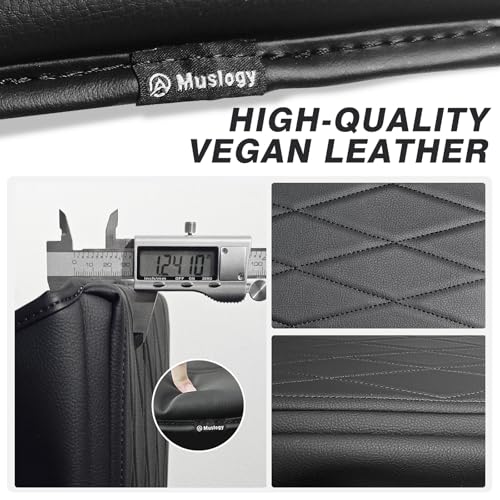 Muslogy Center Console Armrest Cover Fit for Ford F-150 F150 2021-2025 2026 Accessories, Comfort Armrest Pad Console Lid Cushion Vegan Leather 1-Inch Extra Thick(WorkSurface ONLY) - size: 2) 21-25 |F150| WorkSurface, +Thick