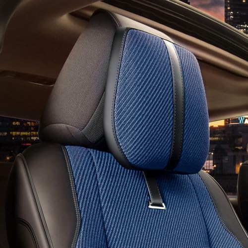 Drive Series Front Row Set Seat Covers Universal for Cars Trucks SUV, Navy Blue, CA-SC-Drive-F-NB - color: Navy Blue, size: Front Row, style: Drive Series