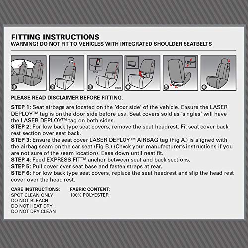Dickies 3003324LD, Trader Black Water Resistant Seat Cover