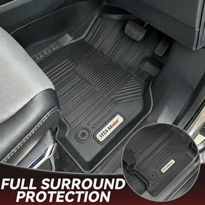 YITAMOTOR Floor Mats Fit for 2019-2025 2026 Ram 2500/3500 Crew Cab (Not for PTO KIT Models), TPE All Weather Dodge Ram 2500/3500 Floor Mats Include 1st & 2nd Row, Black - style: 2019-2025 Ram 2500/3500 Crew Cab