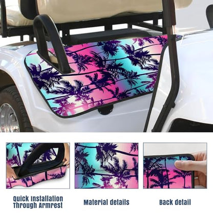 Golf Cart Seat Covers Golf Cart Seat Towel Blanket Group - color: Palm Tree