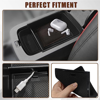 Center Console Inserts Compatible with Trax & Envista 2026 2025 2024 2023 Center Console Organizer Armrest Storage Box Armrest Insert Tray Interior Accessories