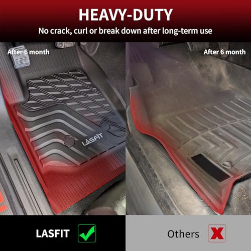 Lasfit Floor Mats for Chevrolet Chevy Trailblazer 2026 2025 2024 2023 2022 2021 (AWD Only), Custom Fit 1st & 2nd Row All Weather TPE Floor Liners Heavy Duty Accessories - size: 2021-2026 |For Chevy Trailblazer AWD| Floor Mats
