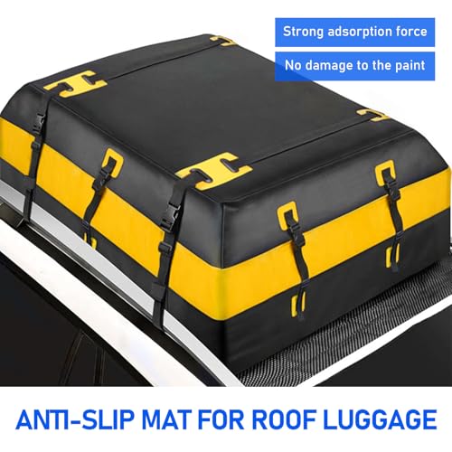 1 PC Car Roof Anti-Skid Mat, 47.2" x 39.3" Luggage Bag Anti-Scratch Car Paint Protection Pad, Cuttable Multi-Function Trunk Table Floor Sun and Dust Proof Mat, Universal for Cars Home (Black)