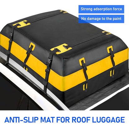 1 PC Car Roof Anti-Skid Mat, 47.2" x 39.3" Luggage Bag Anti-Scratch Car Paint Protection Pad, Cuttable Multi-Function Trunk Table Floor Sun and Dust Proof Mat, Universal for Cars Home (Black)