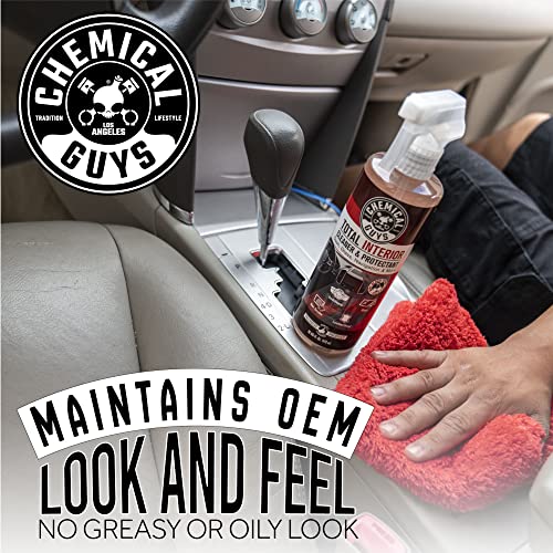 Chemical Guys Total Interior Cleaner & Protectant - Black Cherry, Car Cleaning Spray, Cleans and Protects Leather, Vinyl, Plastic, Rubber, and Glass, Safe for Trucks, SUVs, Jeeps, RVs & More - 16 oz - size: 16 Fl Oz (Pack of 1), style: Black Cherry
