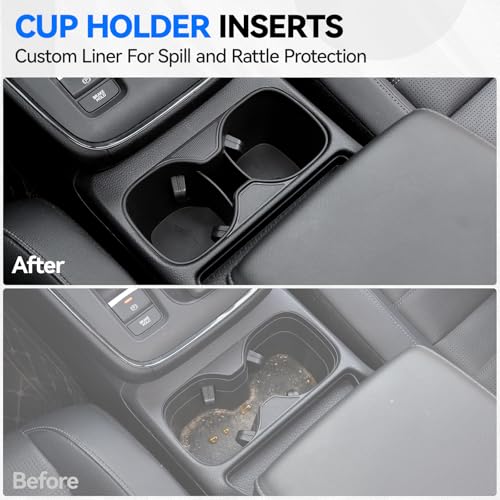 5PCS Center Console Organizer Tray for 2026 2025 2024 2023 Honda CRV Accessories, Armrest Storage Box and Drawer, Armrest Hidden Storage Box, Dashboard Organizer Tray and Cup Holder for Honda CR-V - style: fit for Honda CR-V 2023-2026