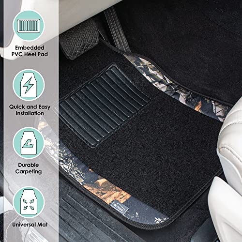 FH Group Automotive Floor Mats – Universal Fit Premium Carpet Car Mats with Driver Heel Pad, Full Set for Cars, SUVs & Trucks - Camo - color: Camo