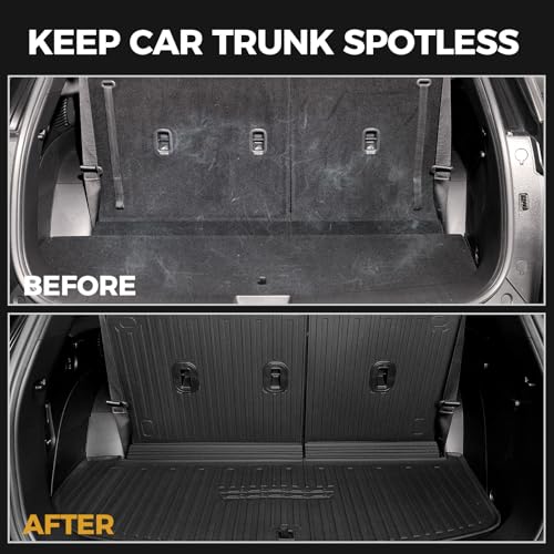 Floor Mats for Hyundai Palisade Gasoline 2026, All Weather Floor Mats Trunk Cargo Liner with Backrest Protectors Accessories, Full Coverage Set (Fit 7/8 Seats) - size: For Hyundai Palisade | 2026