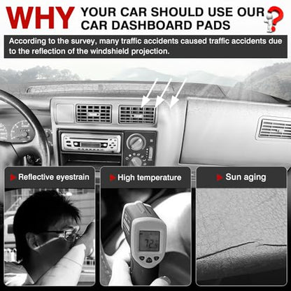 Autorder Dashboard Cover Mat for 1994-1997 Chevrolet Chevy S10 Blazer/GMC Jimmy Sonoma&1996 1997 Olds Oldsmobile Bravada Accessories Dash Cover Upgrade Velvet Dash Mat UV Rays Protector - size: 1994-1997 S10 Blazer