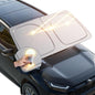 helloleiboo Graphene Car Windshield Sun Shade Car Sun Shade for Windshield with Heat Absorption Coating Foldable Design with UV Protection to Keep Your Car Interior Cooler Silver (X-Large-61 × 34 in) - size: 61 x 34 inches