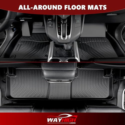 Wayhigh® Floor Mats for 2015-2020 Chevy Suburban & GMC Yukon XL(Only 8 Seats) (with 2nd Row Bench Seat) All Weather Trunk Mat with Backrest Mat Waterproof Duty Cargo Liners Accessories - style: 5) For Chevy Suburban / 2015-2020 / Floor Mats with Seatback