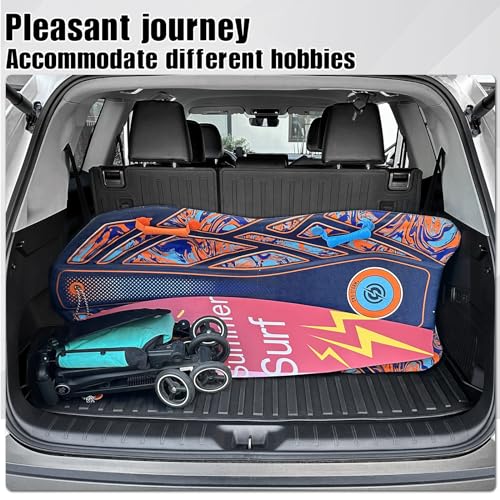 Cargo Mat with Backrest Mat 2-in-1 for 2024 2025 2026 Toyota Grand Highlander Car Mat Accessories, TPE All Weather Cargo Liner Trunk Mat(Grand Highlander-2 in 1 Trunk Mat)