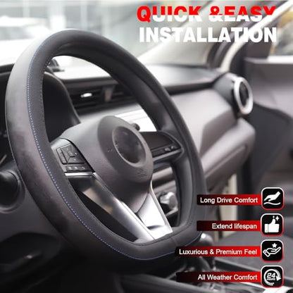 XITER Leather Steering Wheel Cover for Sentra 2020-2026 - color: Sentra 2020-2026