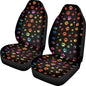 Dreaweet Tie Dye Dog Paw Car Seat Covers 2 Pack Universal Car Seat Cover Soft Stretch Front Seat Covers for Cars SUV Trucks Car Seat Protector Front Seats Only - color: Tie Dye Dog Paw