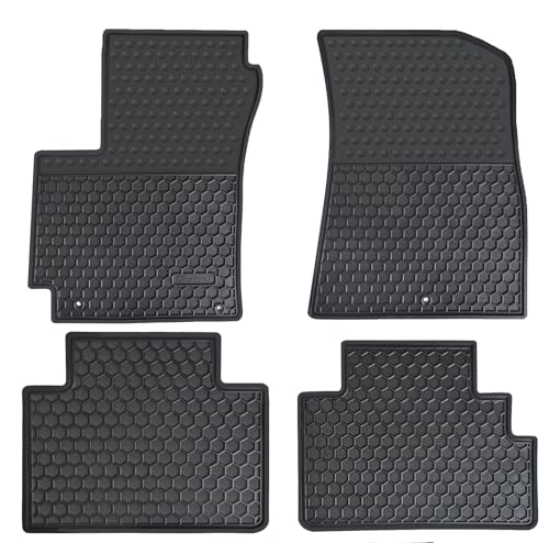 Car Floor Mats Custom Fit for 2020 2021 2022 2023 2024 2025 2026 & UP Kia Soul Odorless Washable Heavy Duty Rubber (All Weather) Floor Liners Set Black