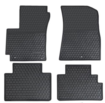 Car Floor Mats Custom Fit for 2020 2021 2022 2023 2024 2025 2026 & UP Kia Soul Odorless Washable Heavy Duty Rubber (All Weather) Floor Liners Set Black