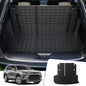 Cargo Mat Compatible with 2024 2025 2026 Toyota Grand Highlander Cargo Liner Trunk Mat TPE All Weather Back Seat Cover Protector Grand Highlander Accessories (Trunk Mat with Backrest Mat) - color: Trunk Mat with Backrest Mat