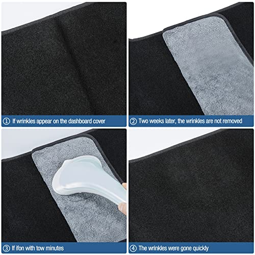 Dashboard Dash Cover Mat Carpet Compatible with 2015-2018 F150(with Center Speaker) - size: 2015-2018 FORD F150