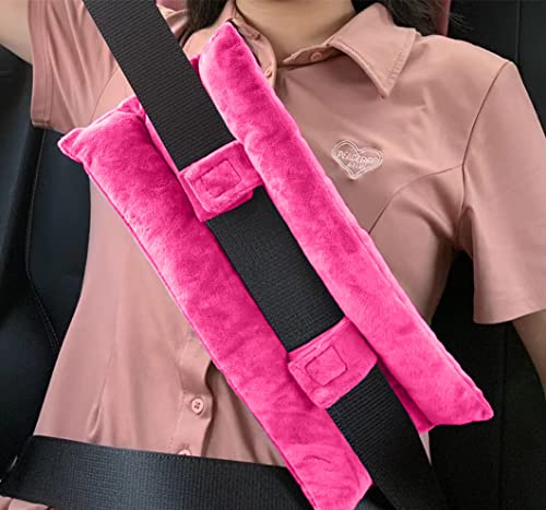 Seat Belt Pillow for Mastectomy Post-Surgery, Heart Surgery Recovery Support Cushion for Chest Chemo Port Pacemaker Bypass Hysterectomy Recovery Pillow (Dark Pi-nk) - color: Dark Pink