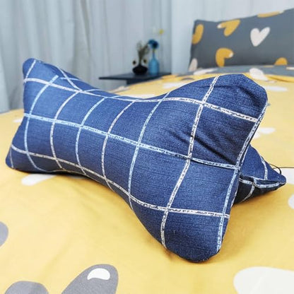 Neck & Cervical Pillows Dog Bone Shaped Travel Neck Pillows With Washable Removable Cover For Car Bus Truck Driving Comfort Head Rest Support Bone Pillows For Neck Chiropractic Pillow ( Size : A ) - size: A
