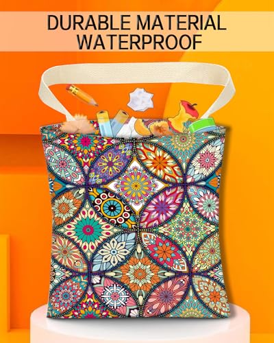 Car Garbage Can, Car Trash Bag, Car Garbage Bag, Hanging Car Trash Can for Car Accessories, Vehicle, Travelling, Camping, Cute Car Back Seat Organizer, Luxury Mandala Pattern - color: Luxury Mandala Pattern