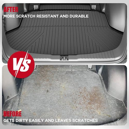 CRV Cargo Liner 2012-2016: DISUTOGO Cargo Mat Fit for Honda CR-V 2012-2016 All Weather TPE Rear Trunk Liner Waterproof Durable Trunk Mat Accessories Black
