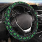 Dinosaur Dino Santa Funny Christmas Car Steering Wheel Cover,Non-Slip Elastic Neoprene-Sweat Car Accessories,Universal 15 Inch Fit Auto, Vans Trucks,Suvs, Truck - color: Dinosaurs
