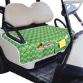 Golf Cart Seat Covers, Universal Golf Cart Seat Towel Blanket with 4 Front Pockets & Nonskid Bottom Fits for EZGO, Yamaha, Club Car and More 2 Person Seats Golf Carts - color: Green Golf Ball