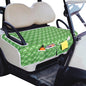 Golf Cart Seat Covers, Universal Golf Cart Seat Towel Blanket with 4 Front Pockets & Nonskid Bottom Fits for EZGO, Yamaha, Club Car and More 2 Person Seats Golf Carts - color: Green Golf Ball