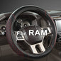 Customized Auto Car Steering Wheel Cover for Dodge RAM 1500 2500 3500, 15.5-16 inch (Diamond Quilted-Black+Red-Large Size) - color: B-Black+Red, size: Large Size (15 ½''-16'')