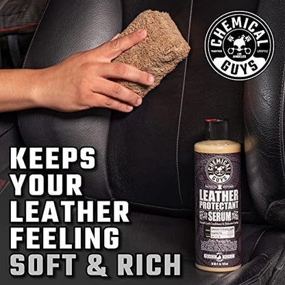Chemical Guys HOL_113 Leather Lovers Kit for Leather Car Interiors, Furniture, Apparel, Shoes, Sneakers, Boots (Works on Natural, Synthetic, Pleather, Faux Leather and More) (5 Items), 16 oz, Black - size: 16 fl oz (Pack of 1), style: Leather Lovers Kit