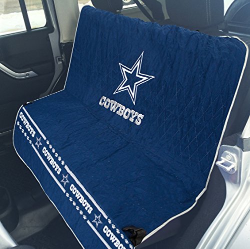 Pets First NFL CAR SEAT COVER - DALLAS COWBOYS Waterproof, Non-slip BEST Football LICENSED PET SEAT cover for DOGS & CATS,55 x 50 Inches - color: Dallas Cowboys