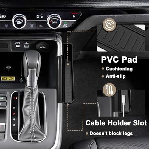Console Organizer Compatible with 2023-2025 2026 Honda CR-V Accessories CRV Center Console Shifter Storage Box ABS Side Organizer with Anti-Slip Mats & Stronger Tape (Only Passenger Side)