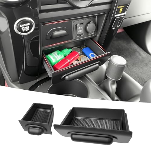 Center Console Organizer for 2014-2024 Toyota 4Runner Storage Box Drawer Inserts Tray for 4 Runner Interior Accessories(Fit 14-24/Drawer Organizer) - color: 14-24 Drawer Organizer