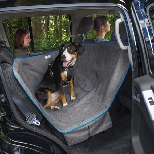 Kurgo Heather Half Hammock, Half Car Seat Cover for Pets, Car Hammocks for Dogs, Water-Resistant, 27.5" Wide (Heather Grey) - size: 27.5" Wide, style: Half Hammock