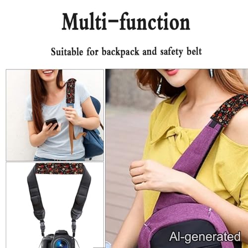 Dreaweet Mushroom Seatbelt Covers for Women Soft Comfort Seat Belt Cover Pad 2 Pack Cute Car Accessories Seatbelt Cushions Universal Car Seat Shoulder Strap Pads - color: Mushroom