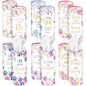 Outus 12 Pcs Floral Christian Car Tissues Cylinder Holder with 3 Ply Facial Tissue Bulk Inspirational Bible Verse Tissue Holder Flower Religious Travel Tissues Boxes Container for Car Cup Home Office - style: Flowers