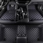 Custom Personalized Floor Mats for Cars，Luxury Full Coverage All Weather Car Floor Mats，Anti-Slip Leather Car Mat Set ，Custom Floor Mats for 99% of Cars, Trucks & SUVs (Pure Black)