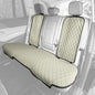 FH Group Car Seat Cushion Rear Set Beige Faux Leather Automotive Seat Cushions - Universal Fit, Rear Car Seat Cushion, Car Seat Cushions With Non-slip Silicone Backing for SUV, Sedan, Van - color: Beige, style: Rear Set