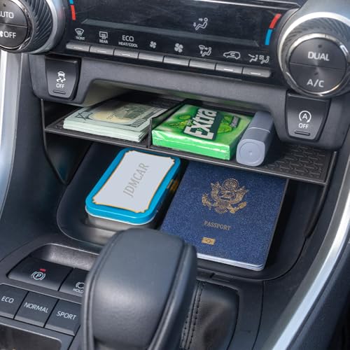Center Console Organizer Compatible with Toyota RAV4 2019-2025 and 2021-2025 RAV-4 Prime, ABS Material Insert Tray Gear Shift Secondary Storage Box