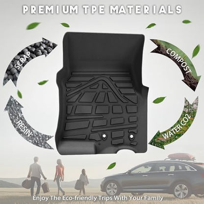 KARPAL Floor Mats for Nissan Frontier 2022-2025 2026 (Crew Cab), with 2nd Row Under-Seat Storage(Not with Under Seat Speaker), TPE Rubber All Weather Protection Floor Liners Accessories Car Mats - style: 2022-2026 | For Nissan Frontier | 1st & 2nd Row