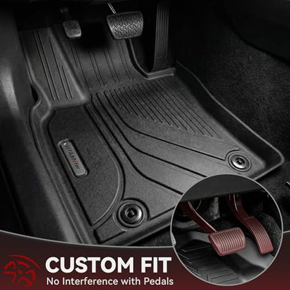 YITAMOTOR 2Gen Floor Mats & Cargo Liner Fit for 2025-2026 Toyota Camry LE/SE/XLE/XSE TPE Liners (Include Hybrid), All Weather TPE Automotive Camry Floor Liners & Trunk Mat Accessories, Black - style: 25-26 Camry Floor Cargo Liner Set