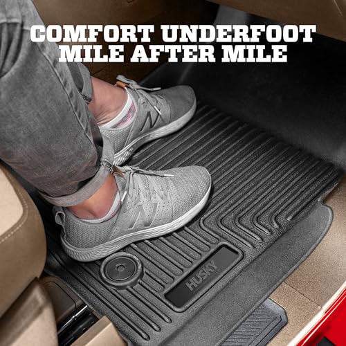 Husky Liners Weatherbeater Floor Mats | Fits 2013 - 2017 Honda Accord Sedan | Front & 2nd Row, 3-pc Black - 98481 - size: Front & 2nd Row, style: 2013 - 2017