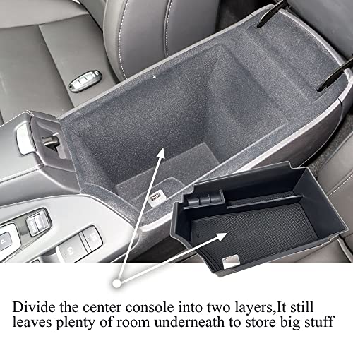 Center Console Armrest Storage Box Compatible with Infiniti QX50 2019-2023/QX55 2022-2023 ABS Tray Insert Organizer Glove Pallet - size: for QX50 | 2019-2023 & QX55 | 2022-2023