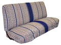Universal Baja Saddle Blanket Bench Full Size Seat Cover Fits Ford, Chevrolet, Dodge, and Full Size Pickup Trucks (Blue) - color: Blue