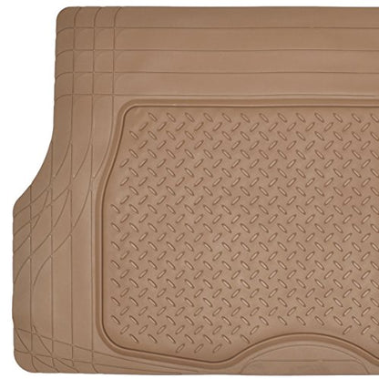 BDK Premium Cargo Car Trunk Mat/Liner - PVC (Beige) (31.5" x 50") - color: Beige