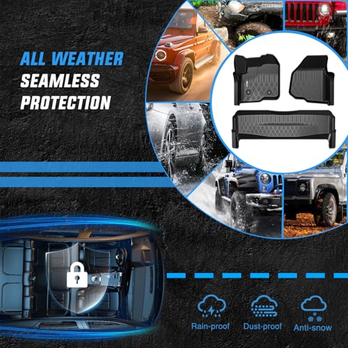 Nilight TPE Floor Mats for Ford F250 F350 F450 SuperCrew Crew Cab 2012 2013 2014 2015 2016 All Weather Custom Fit Heavy Duty Floor Liners
